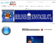Tablet Screenshot of dancefox-radio.de